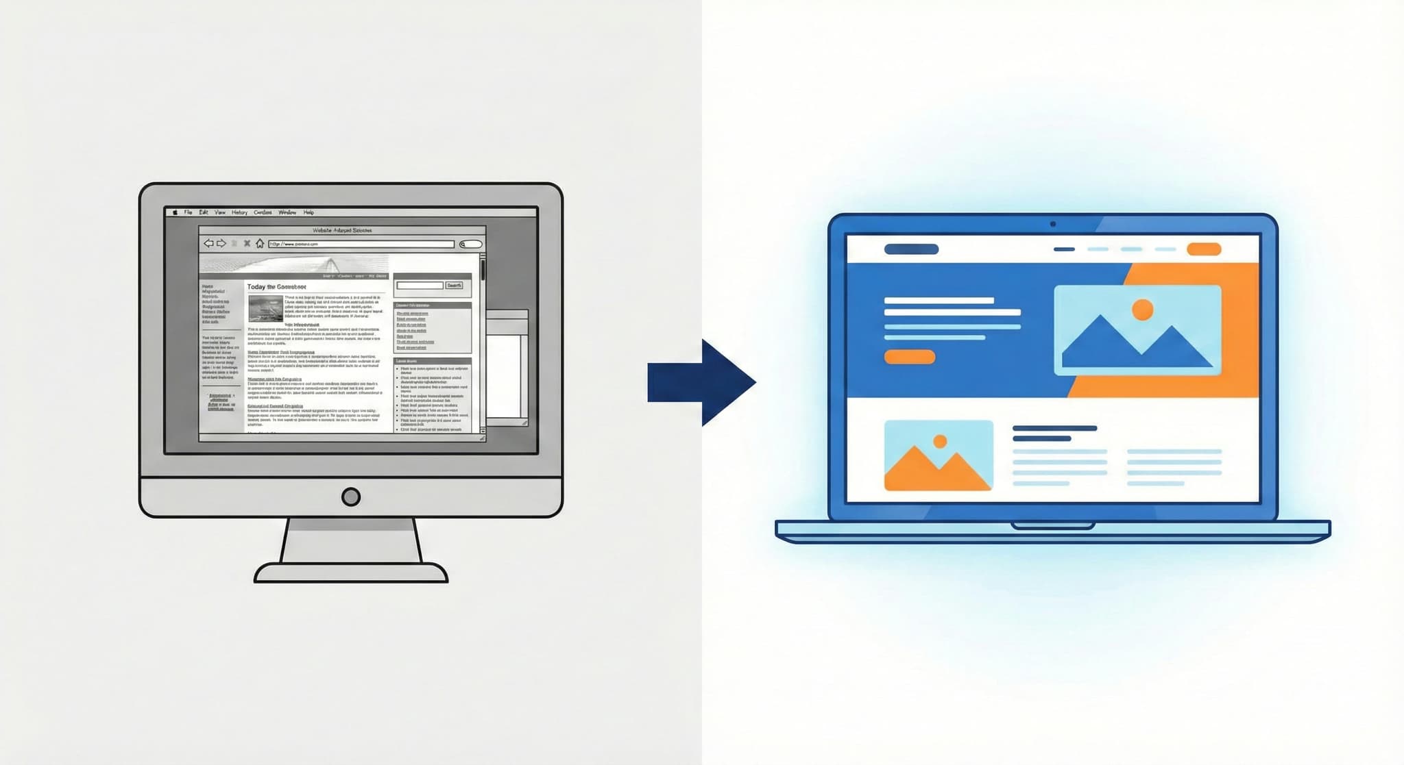 デザインが古い → モダンで信頼感のあるサイトへ