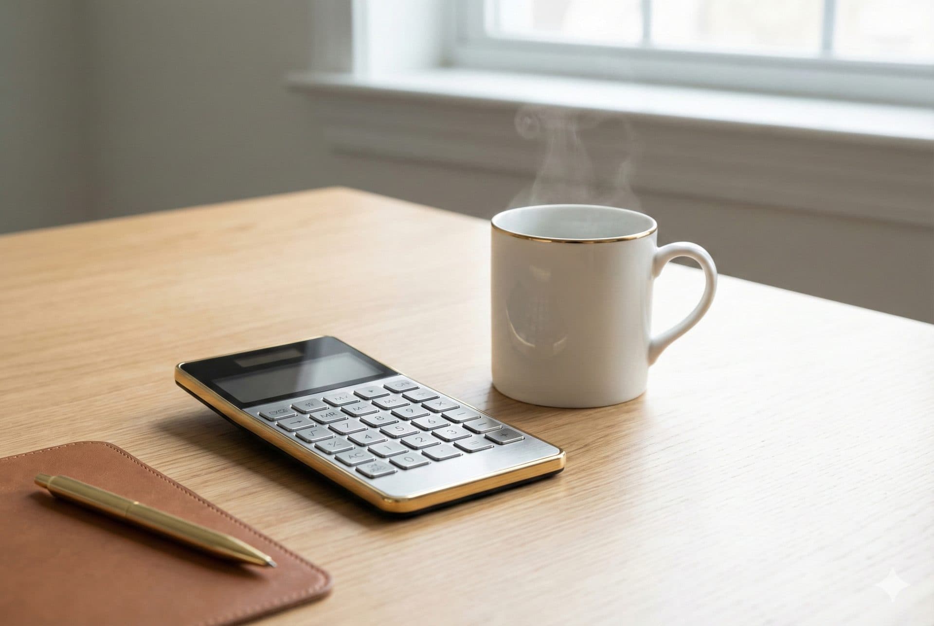 電卓とコーヒー - 圧倒的コスパ