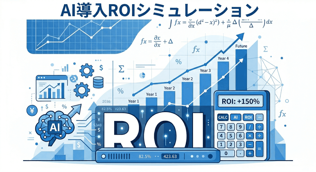 中小企業のAI導入、投資回収は何ヶ月?|業務別ROIシミュレーション完全版【2026年版】