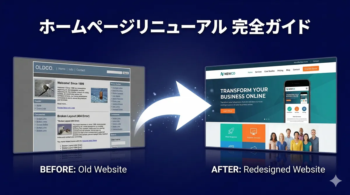 【2026年版】ホームページリニューアルの費用相場・手順・失敗しない進め方を完全解説